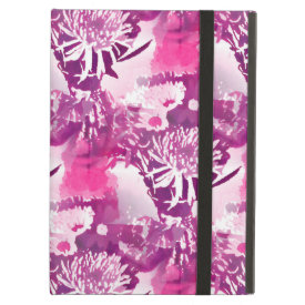 Hot Pink Flower Bouquet in Vase Collage iPad Folio Cases