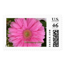 Hot Pink Flower Photo Stamp