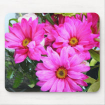 Hot Pink Flowers mousepads by princessklb07 Hot Pink Flowers mousepads