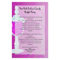 Hot Pink Fuchsia Candy Buffet Personalized Flyer