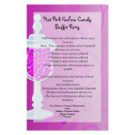 Hot Pink Fuchsia Candy Buffet flyers