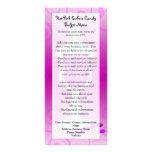 Hot Pink Fuchsia Candy Buffet Rack Card Template