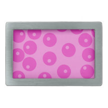 Hot Pink Funky Retro Pattern. Belt Buckle