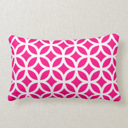 Hot Pink Geometric Pillows