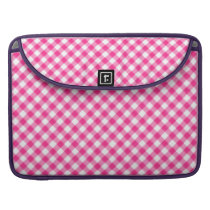 Hot Pink Gingham Checkered pattern Sleeves For MacBooks at  Zazzle