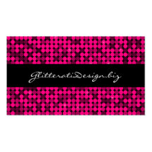 Hot Pink Glam Business Card