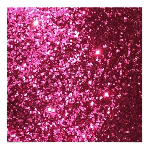 Hot Pink Glitter Bachelorette Party Invitation