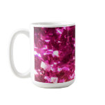 Hot pink glitter gem bling bling crystal girly mug