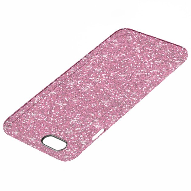 Hot Pink Glitter Printed Uncommon Clearlyâ„¢ Deflector iPhone 6 Plus Case-3