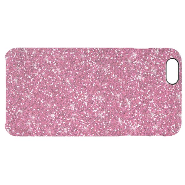 Hot Pink Glitter Printed Uncommon Clearlyâ„¢ Deflector iPhone 6 Plus Case-5