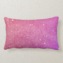 Hot Pink Glitter - Shiny, Sparkles Pillow