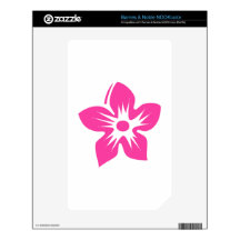 Hot Pink Hawaiian Flower NOOK Color Decal