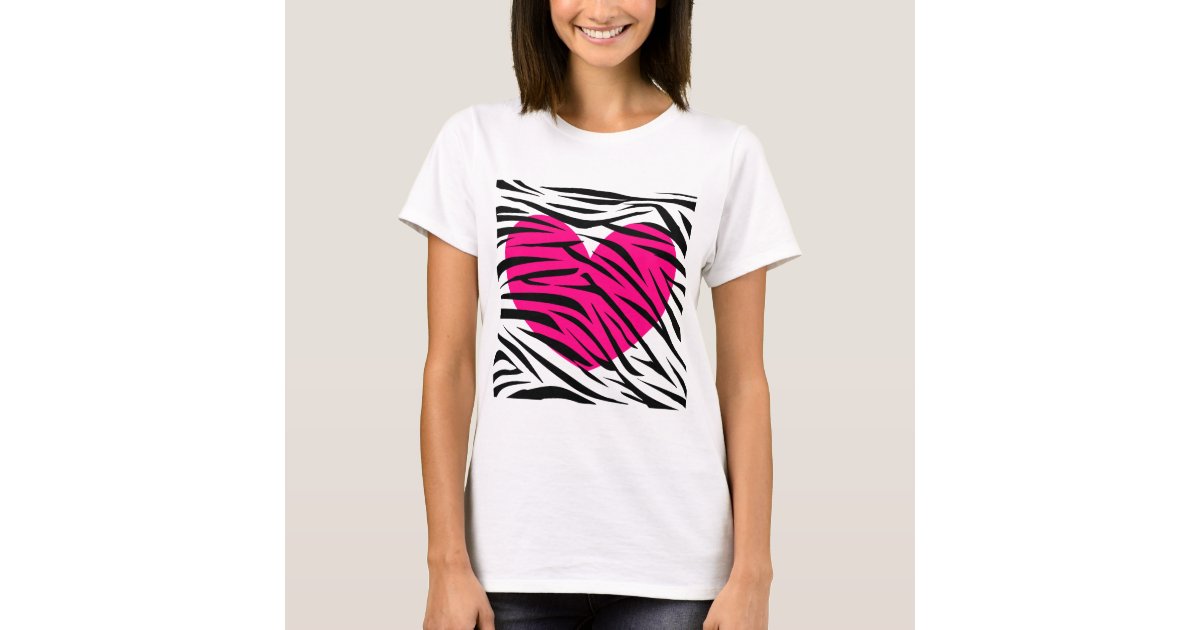 black and white striped shirt with heart