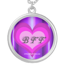 Hot Pink Heart BFF Custom Jewelry