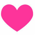 Hot Pink Heart Magnet photo sculptures by aikiri Hot Pink Heart Magnet photo sculptures