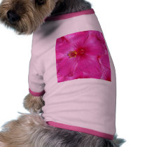 Hot Pink Hibiscus pet clothing by kylie888 Hot Pink Hibiscus pet clothing