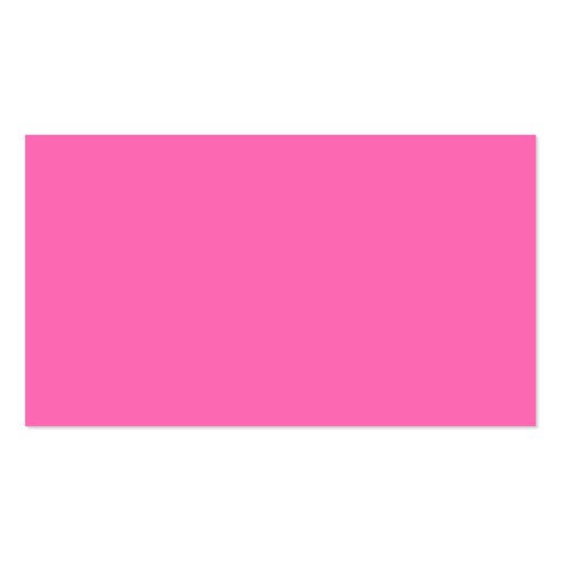 Hot Pink High End Solid Colored Business Cards
