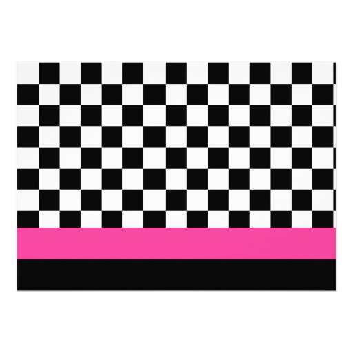 Hot Pink Ice Skating Birthday Party Custom Invite
