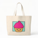 Hot Pink Kawaii Cupcake bags by megakawaii Hot Pink Kawaii Cupcake bags