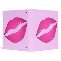 Hot Pink Kiss Avery Binder by annaleeblysse Hot Pink Kiss Avery Binder