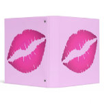 Hot Pink Kiss Avery Binder