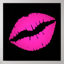 Hot Pink Kiss posters