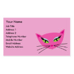 Hot Pink Kitty Business Card