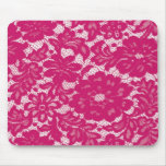 Hot Pink Lace mousepads