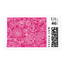 Hot Pink Lace Stamp