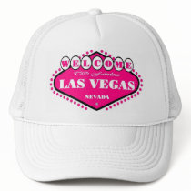 HOT PINK Las Vegas Sign Cap Hats