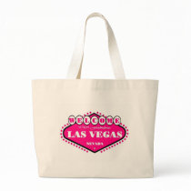 HOT PINK Las Vegas Sign Tote Bag