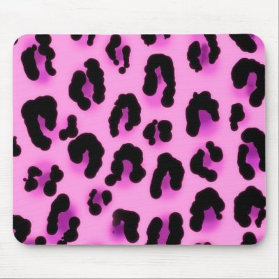 Hot Pink Leopard Mouse Mats by princess_dollhead