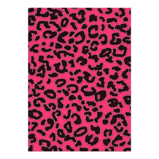 Hot Pink Leopard Print; Ballet Dancer Announcement