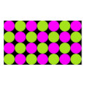 Hot Pink & Lime Green Polka Dots business cards by Pupitmiser Hot Pink & Lime Green Polka Dots business cards