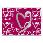 Hot Pink Love Card