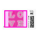 Hot Pink "LOVE" postage