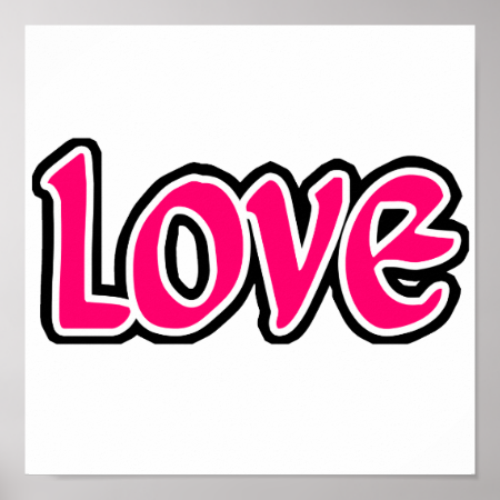 Hot Pink Love Posters