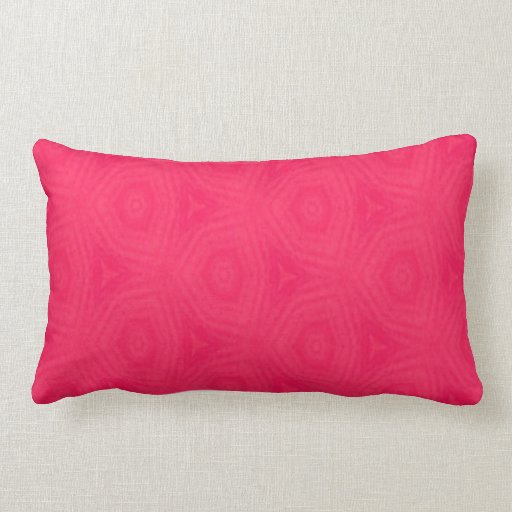 Hot Pink Lumbar Pillow Zazzle