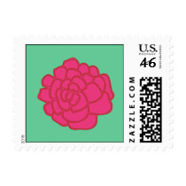 hot pink marigold postage stamps