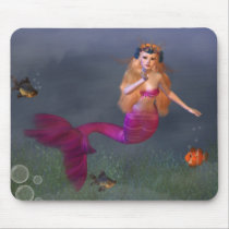 Hot Pink Mermaid Mousepad