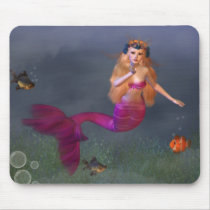 Hot Pink Mermaid Mousepad