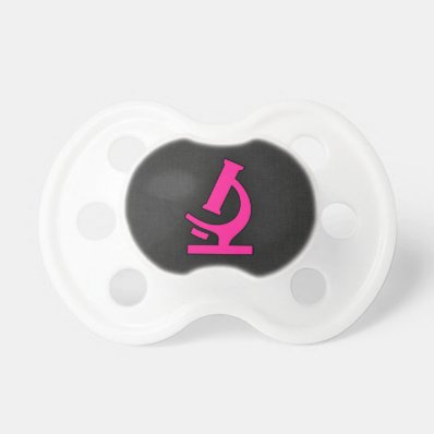 Hot Pink Microscope BooginHead Pacifier