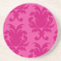 hot pink on pink chic damask pattern