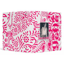 Hot Pink Paisley Class of 2010 Binder