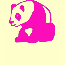 HOT PINK PANDA BEAR T t-shirts