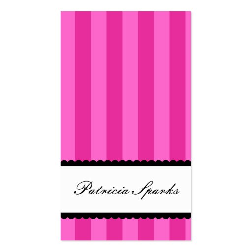 Hot Pink Parlour Business Card (back side)