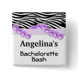 Hot Pink Pearls And Ribbon Guest Party Favor