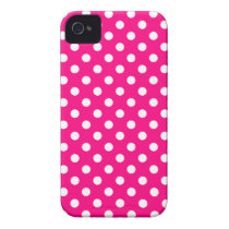 Hot Pink Polka Dot Iphone 4/4S Case casemate cases