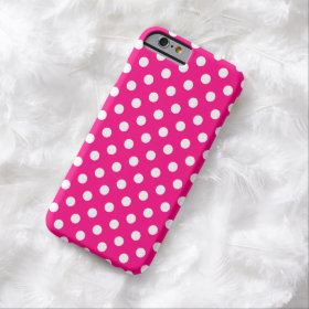 Hot Pink Polka Dot iPhone 6 case