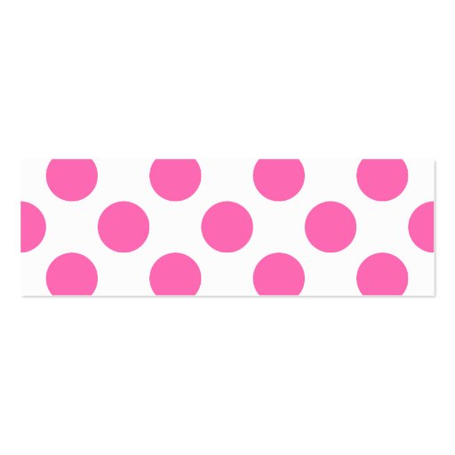 Hot Pink Polka Dots Business Card